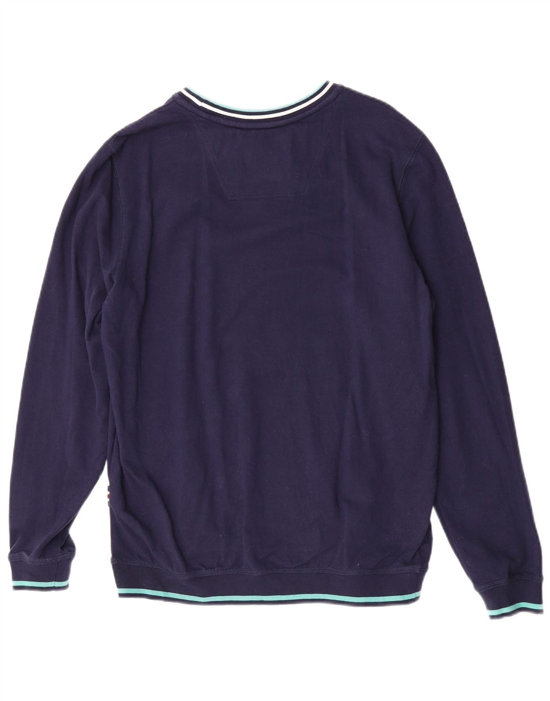 Joules moletom masculino jumper médio azul marinho listrado algodão