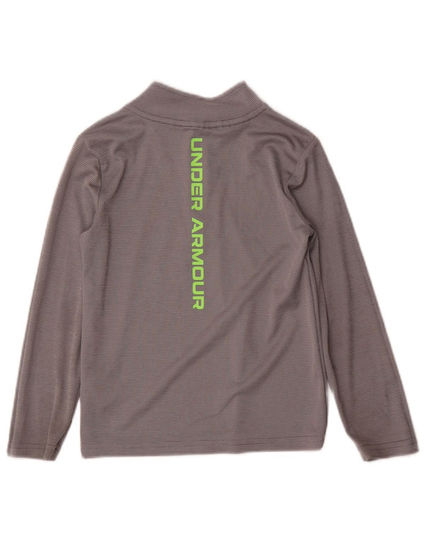 Under Armour Boys Graphic Pullover Treino Top 5-6 Anos Listrado Cinza