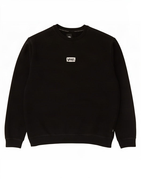 Vans Mens Graphic Moletom Jumper 2XL Algodão Preto