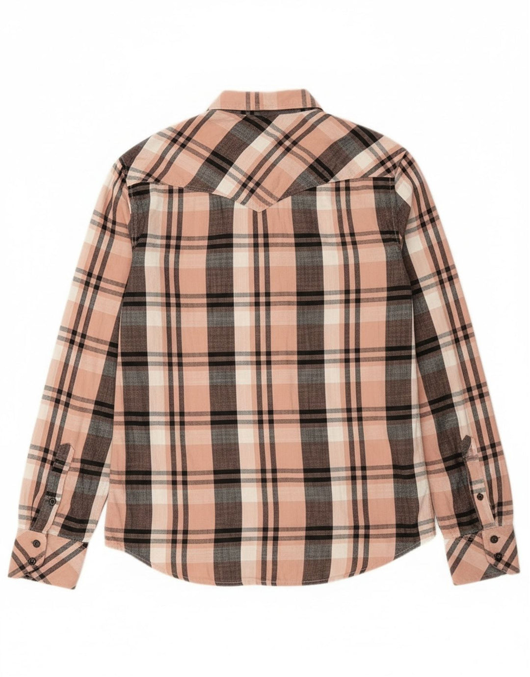 Camisa masculina diesel de flanela grande algodão xadrez rosa