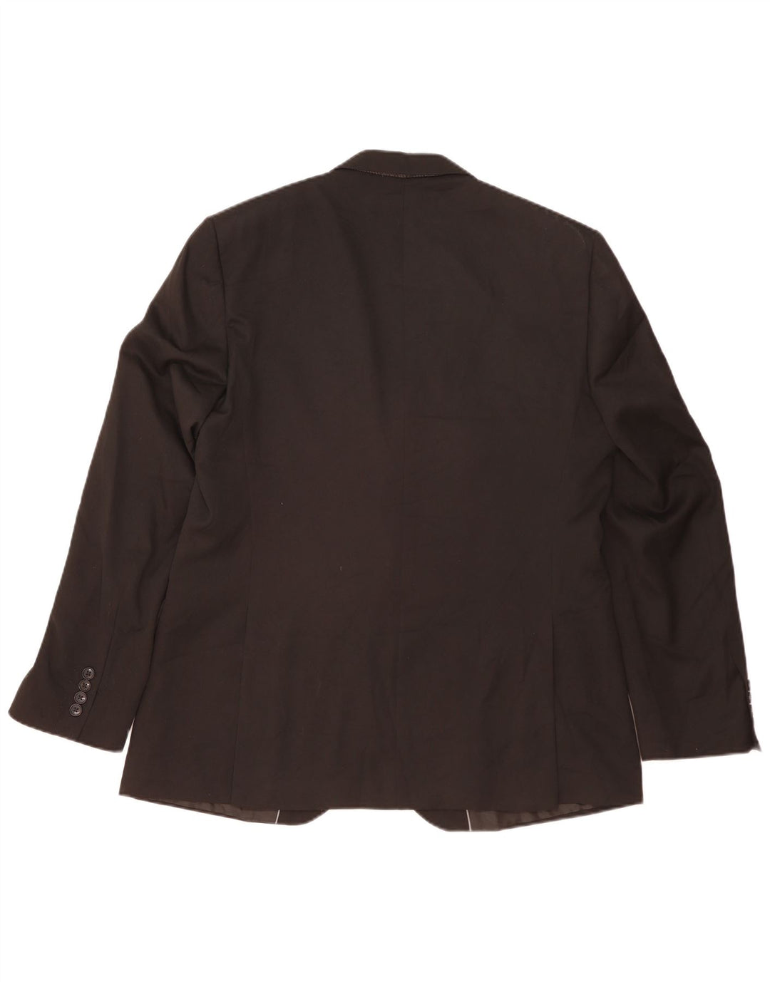 Jaqueta blazer masculina de 2 botões Marks & Spencer Reino Unido 44 XL preto poliéster