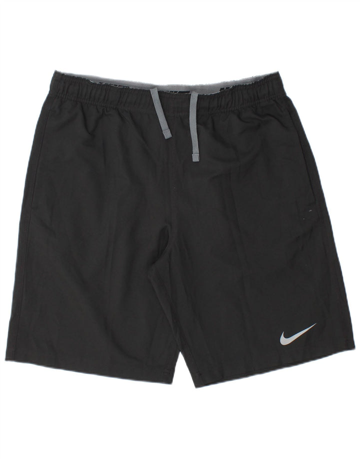 Shorts esportivos masculinos Nike Dri Fit grandes pretos