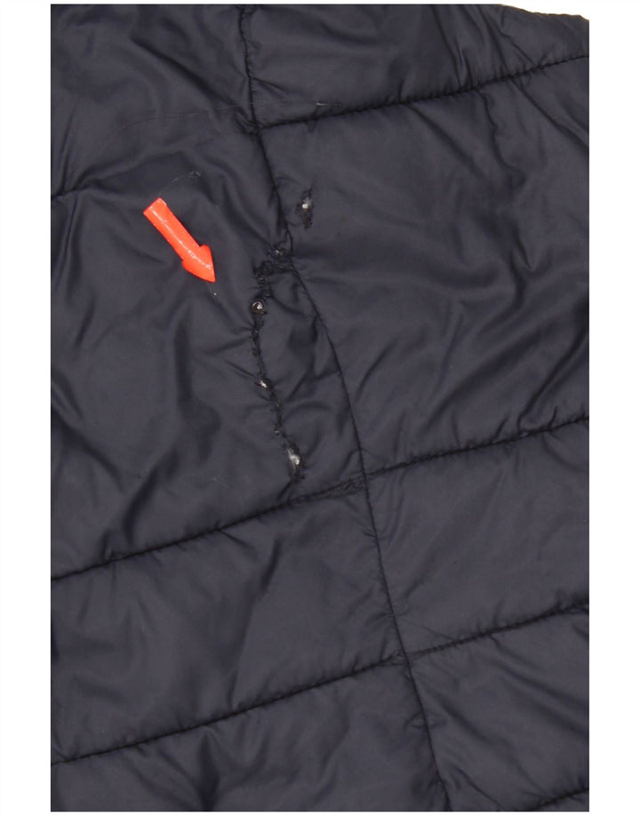 Colete acolchoado feminino Barbour UK 8 pequeno azul marinho poliamida