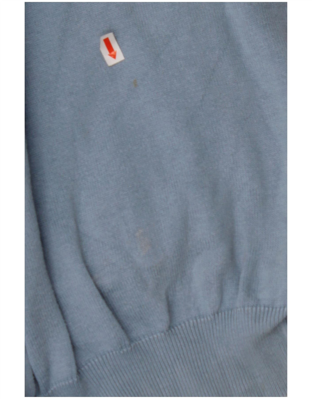 Suéter masculino LACOSTE com decote em V tamanho 6 XL algodão azul