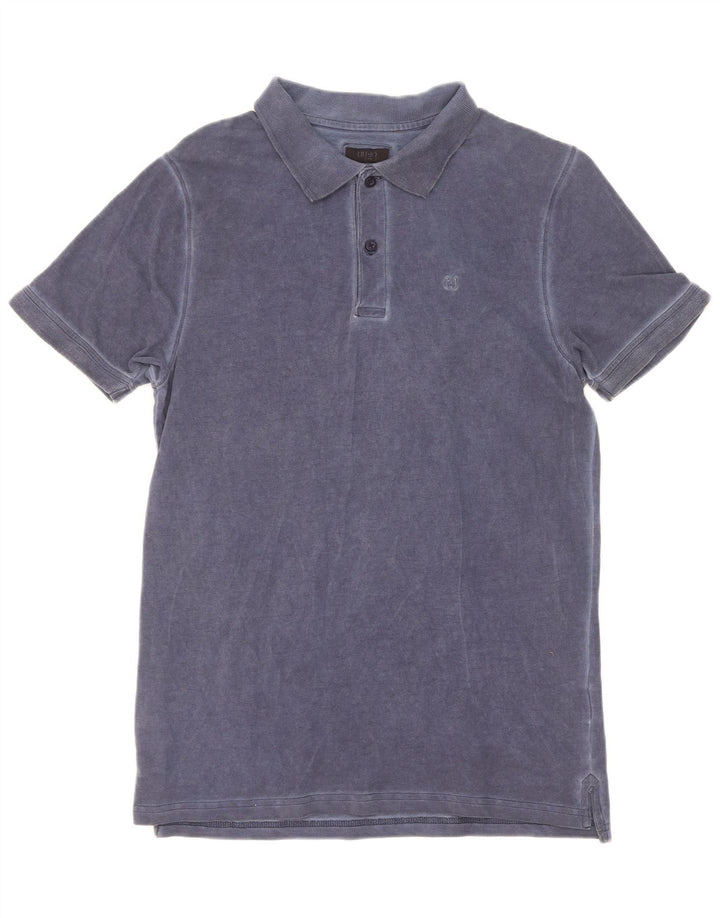 Camisa polo masculina Liu Jo pequena algodão azul marinho