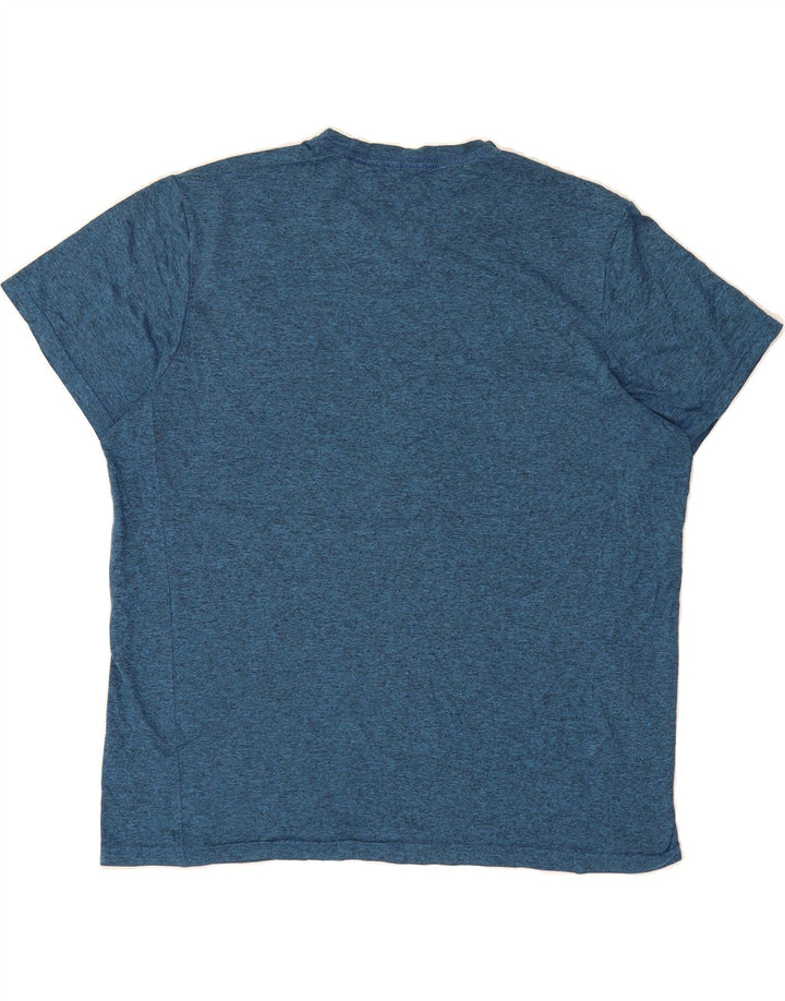 EDDIE BAUER Mens T-Shirt Top Large Blue Polyester Vintage Eddie Bauer and Second-Hand Eddie Bauer from Messina Hembry 