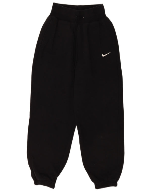 Nike Womens Loose Fit Tracksuit Trousers Joggers UK 6 XS Black Sports
