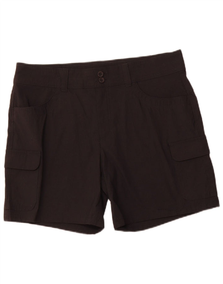 Shorts cargo feminino EDDIE BAUER EUA 12 grande W34 preto