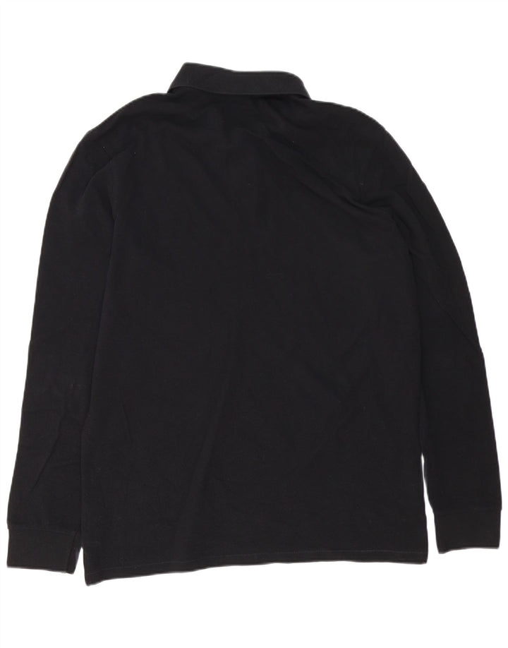Camisa polo masculina de manga comprida Paul Smith preta média