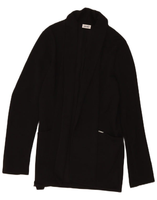 Liu Jo Suéter Cardigan Aberto Feminino IT 42 Poliéster Preto Médio