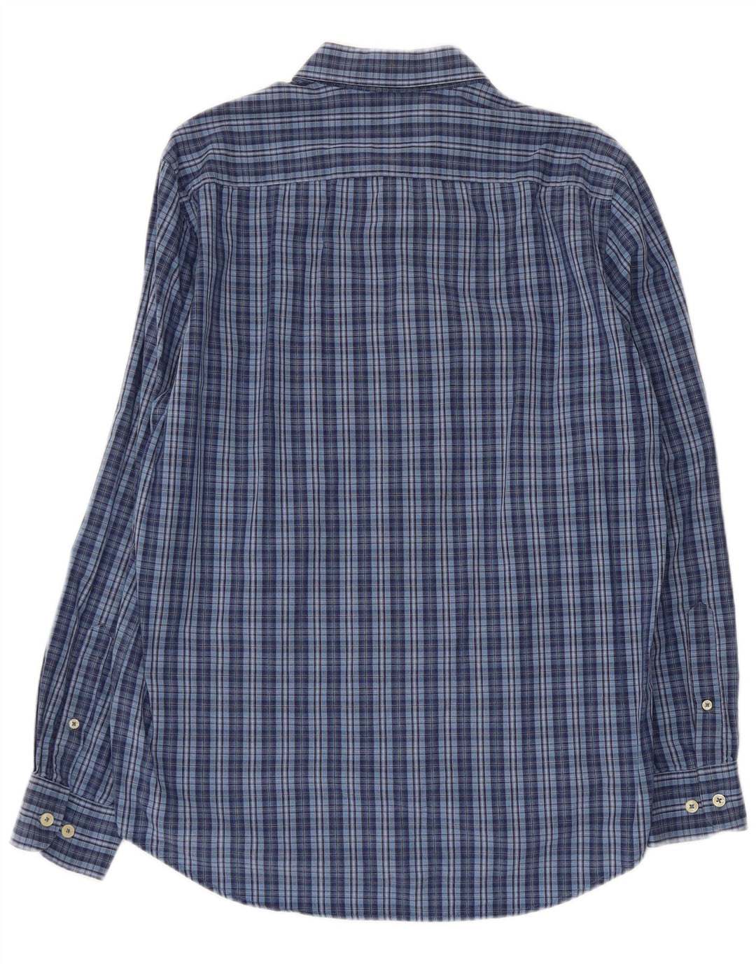 Camisa masculina CARRERA regular fit grande algodão xadrez azul