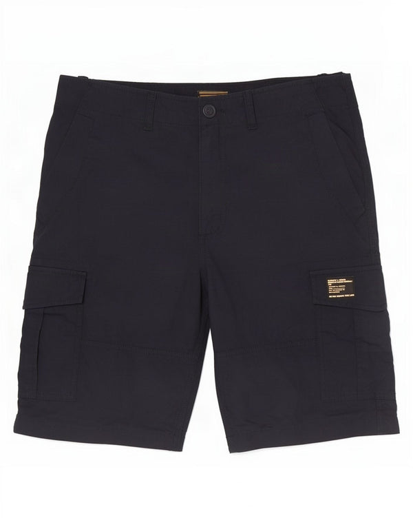 Superdry Mens Cargo Shorts W32 Médio Algodão Azul Marinho