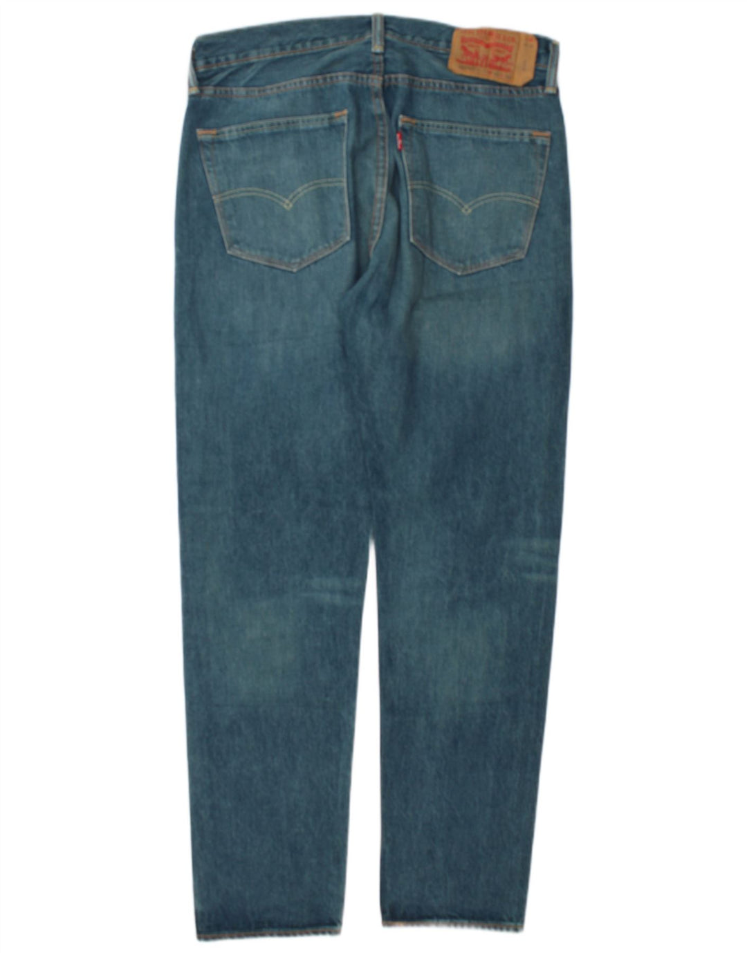Levi's Masculino 501 Straight Jeans W32 L32 Azul Algodão