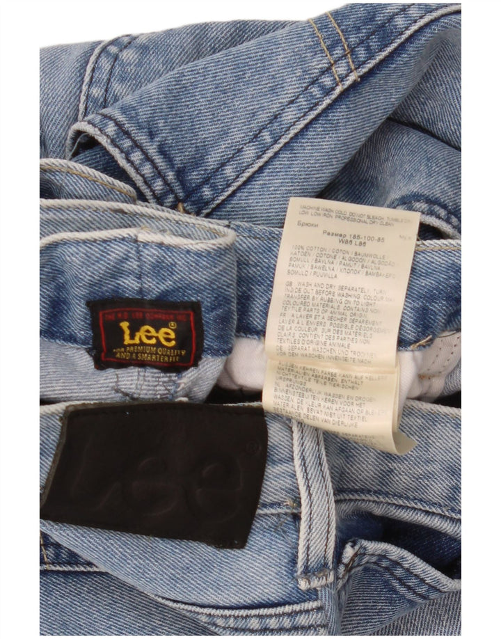Lee Mens Tapered Jeans W34 L27 Azul Algodão