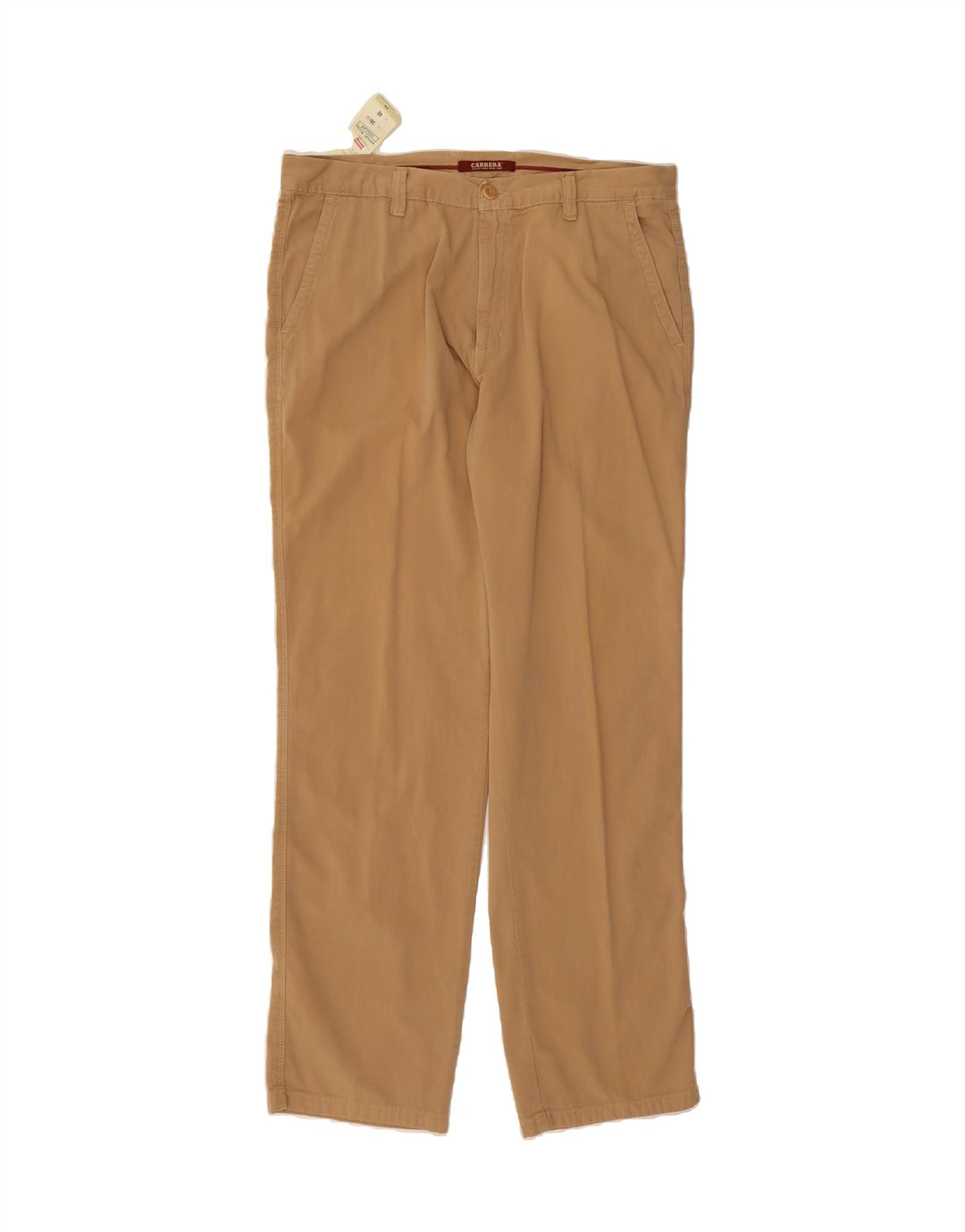 CARRERA Mens Regular Straight Chino Trousers W38 L34 Beige Cotton Vintage Carrera and Second-Hand Carrera from Messina Hembry 