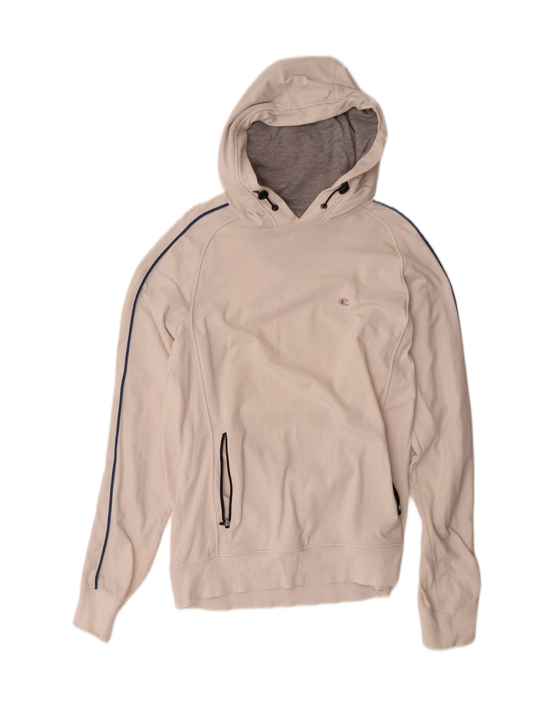 CHAMPION Suéter feminino com capuz UK 18 XL algodão branco