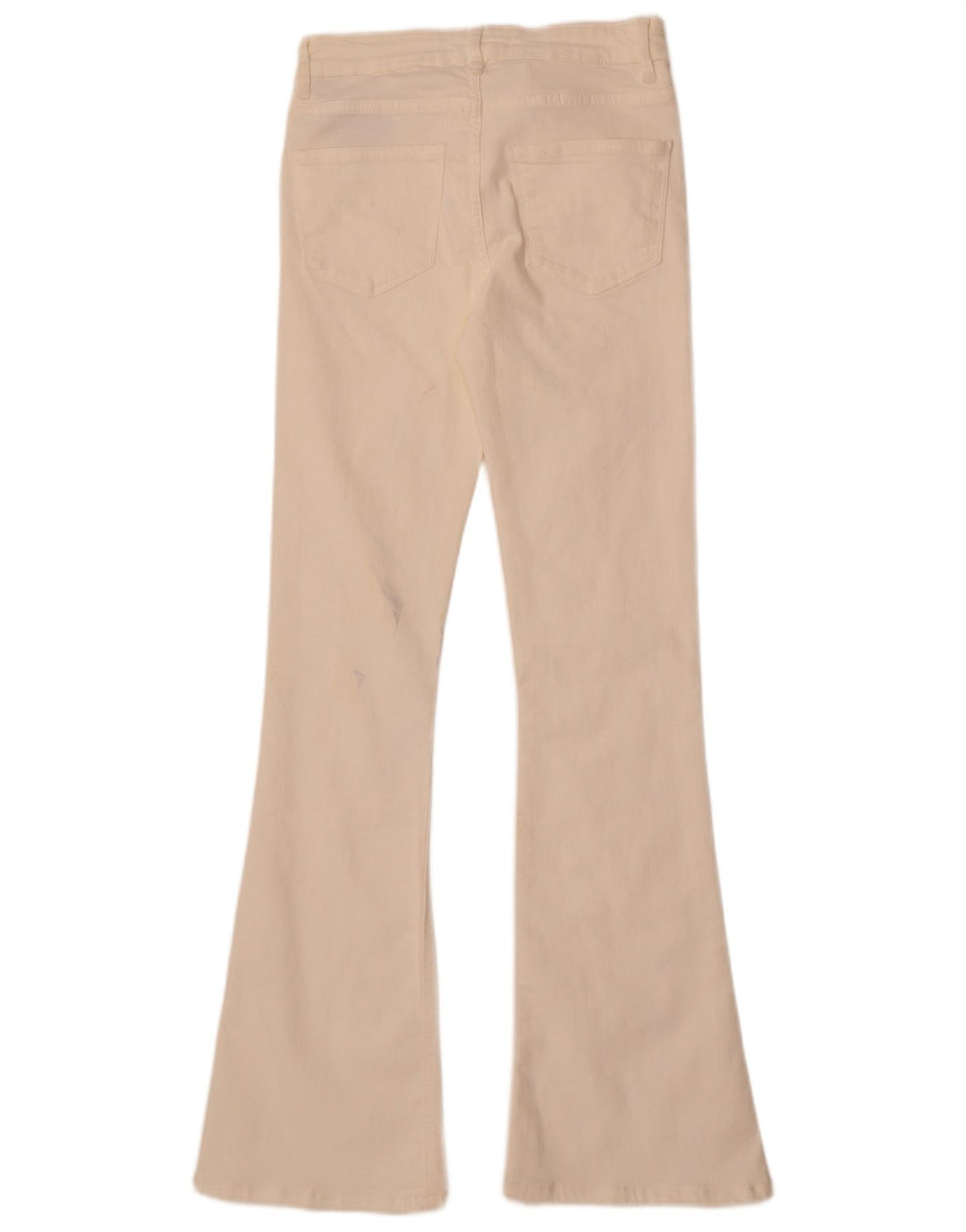 Zara Jeans feminino queimado EU 34 2XS W24 L32 algodão branco