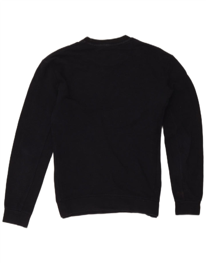 Zara moletom masculino jumper grande algodão azul marinho