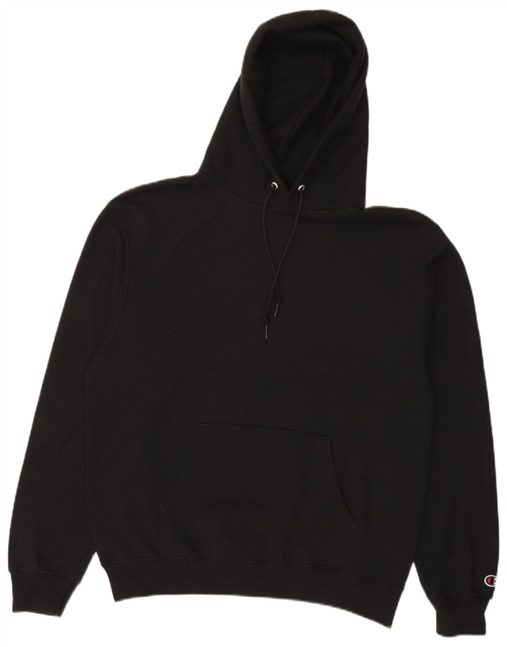 Jumper masculino com capuz Champion médio algodão preto