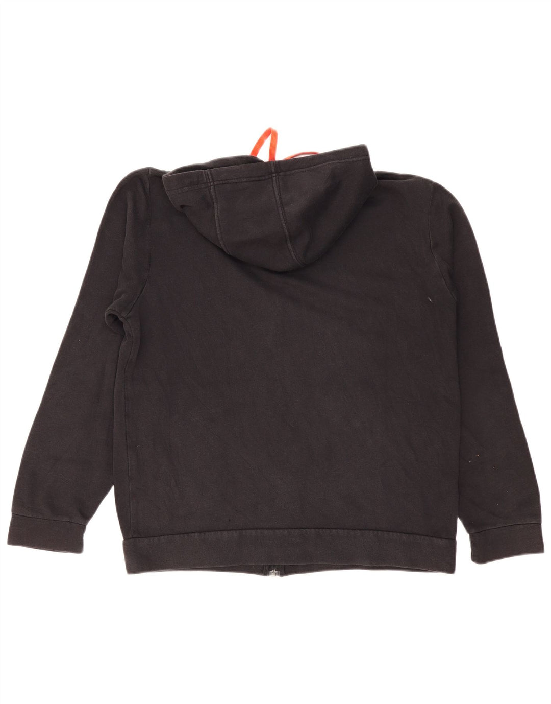 Suéter masculino Adidas com capuz e zíper gráfico grande preto