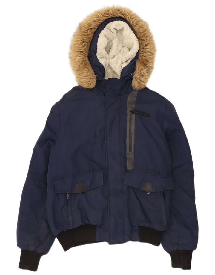 Jaqueta bomber acolchoada masculina Superdry Reino Unido 38 médio azul marinho nylon