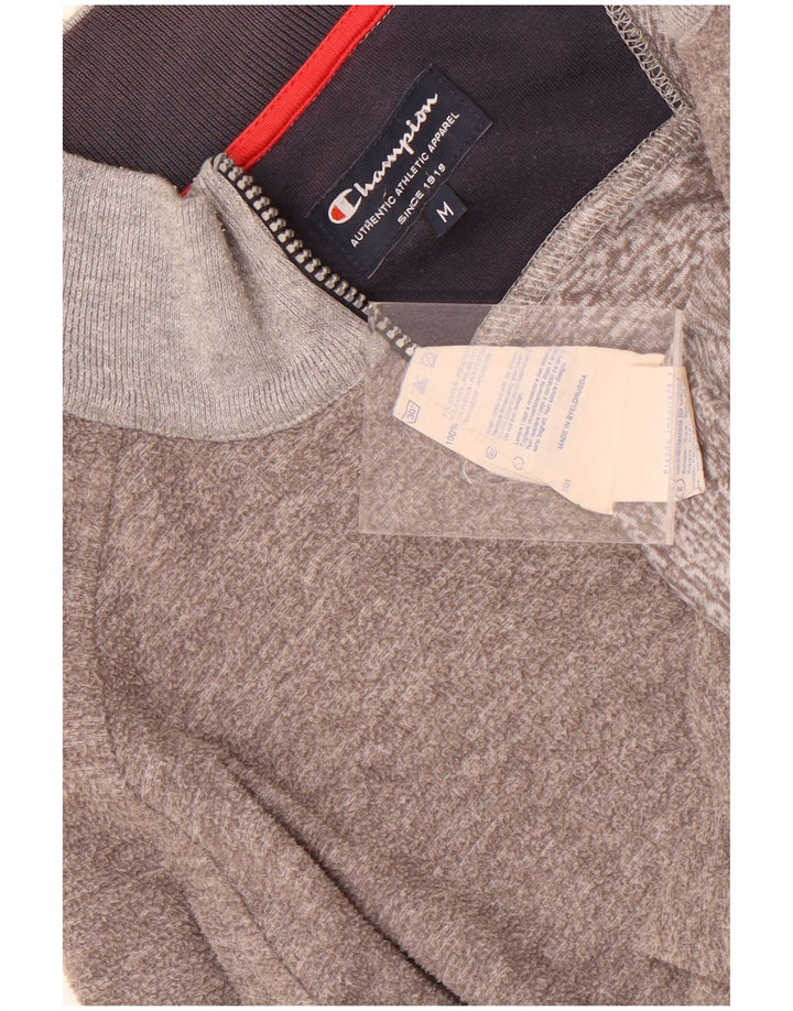 Jaqueta masculina Champion de poliéster cinza médio