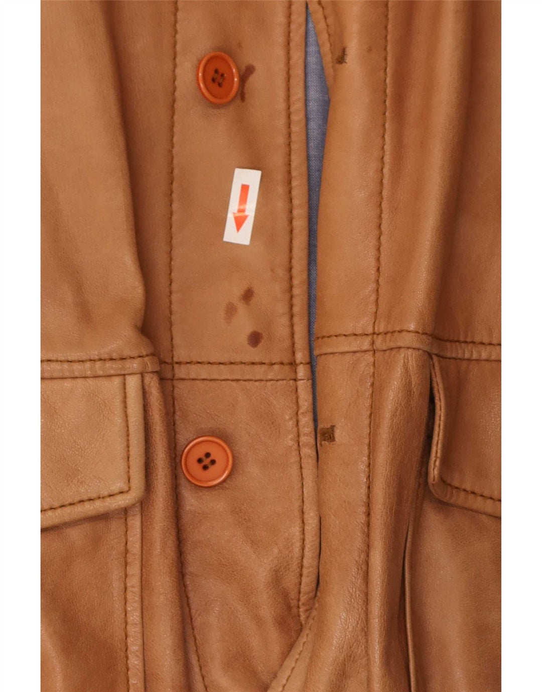 Jaqueta bomber masculina de couro Conbipel IT 56 2XL marrom