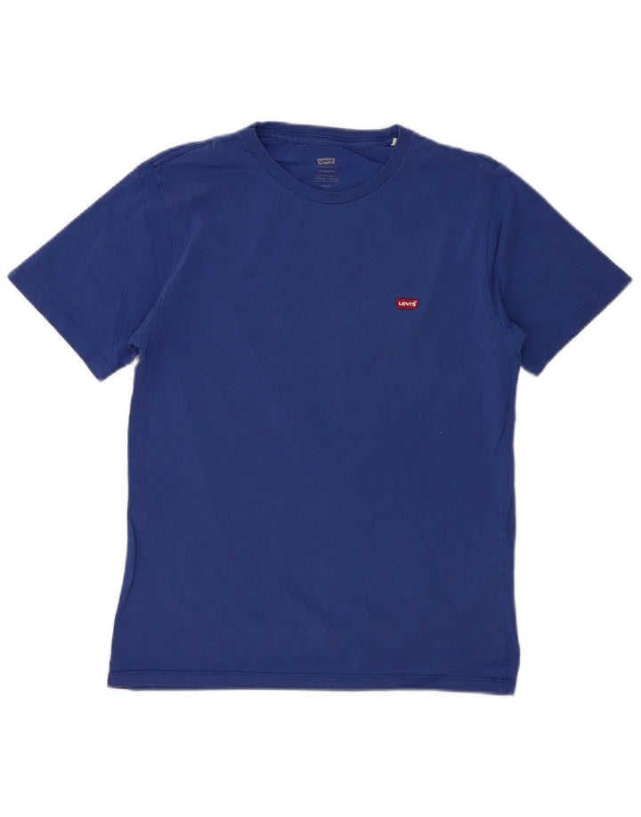 Camiseta masculina padrão LEVI'S top pequeno algodão azul