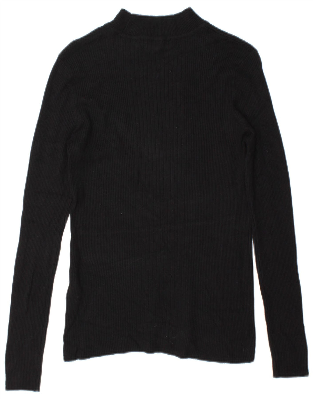 Top feminino Marks & Spencer manga comprida UK 14 viscose preta média