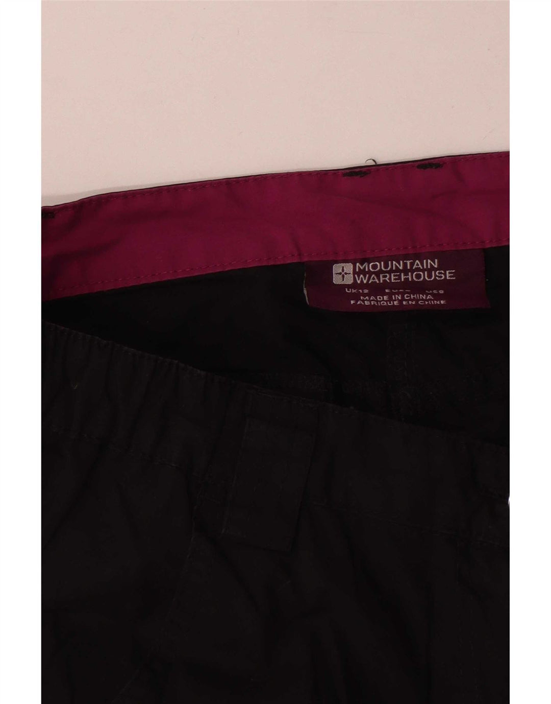 Calça cargo feminina Mountain Warehouse UK 12 médio W34 L31 preta
