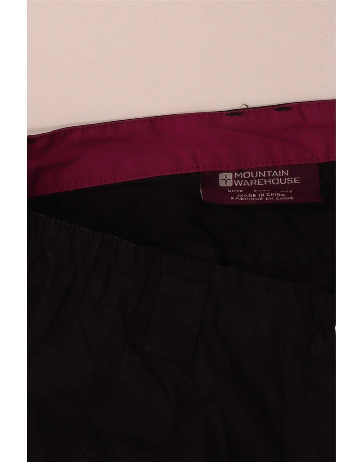 Calça cargo feminina Mountain Warehouse UK 12 médio W34 L31 preta