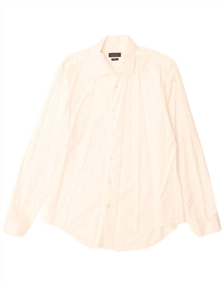 Camisa Slim Masculina Zara XL Branca