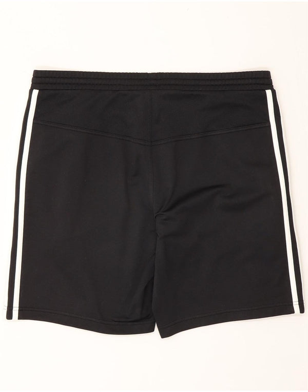 Shorts esportivos masculinos Adidas médio preto poliéster