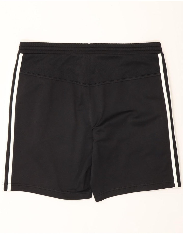 Shorts esportivos masculinos Adidas médio preto poliéster