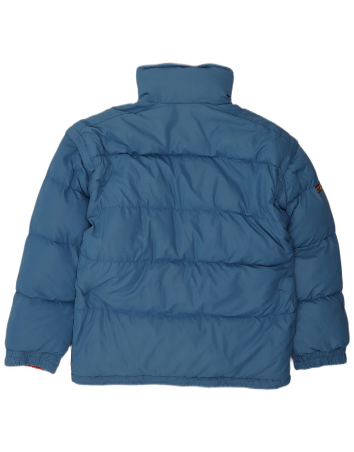 Jaqueta acolchoada reversível masculina VINTAGE de ajuste solto Reino Unido 38 vermelho médio