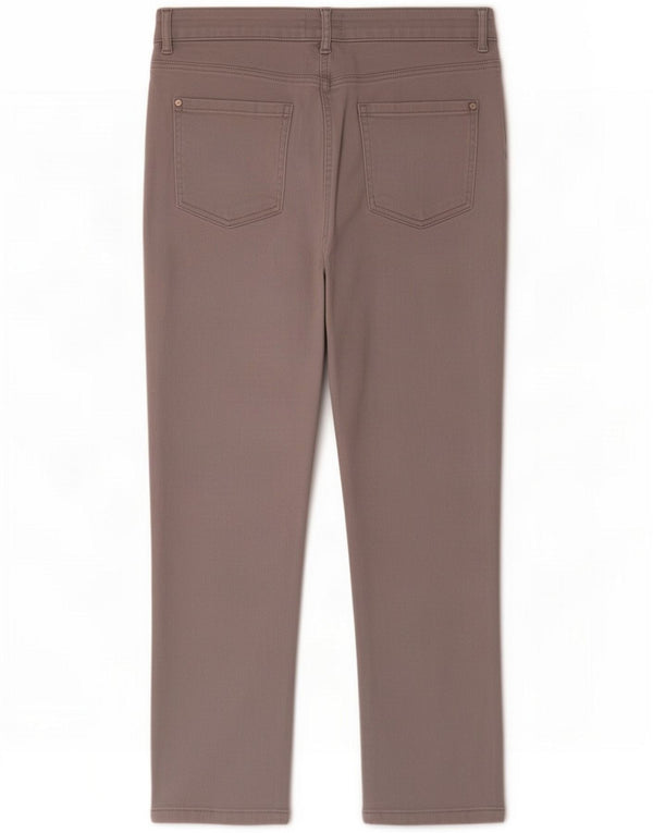 M&Co Womens Cropped Jeans UK 16 Large W34 L24 Grey Cotton