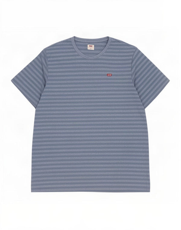 Camiseta masculina Levi's Top 2XL algodão listrado azul