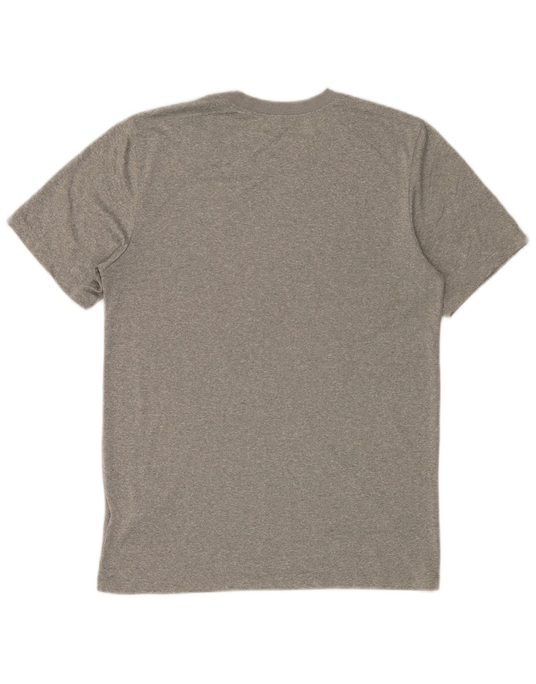 Camiseta masculina Nike Dri Fit Top pequena cinza manchada de poliéster