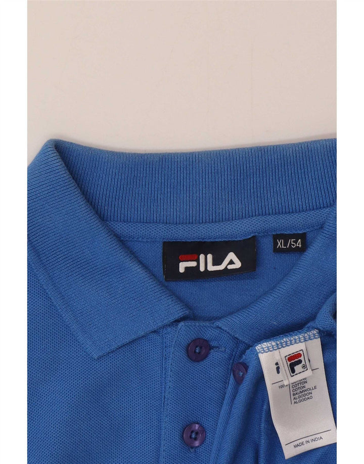 Camisa polo masculina Fila XL azul algodão