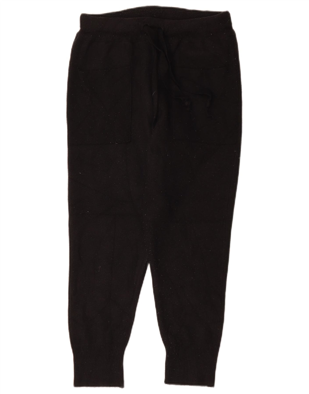 Calça de treino feminina Zara Joggers UK 14 médio preto viscose
