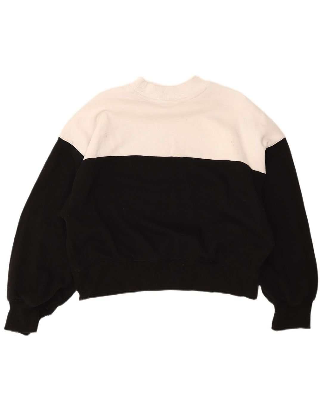 Champion feminino gráfico moletom jumper UK 14 médio preto colorblock