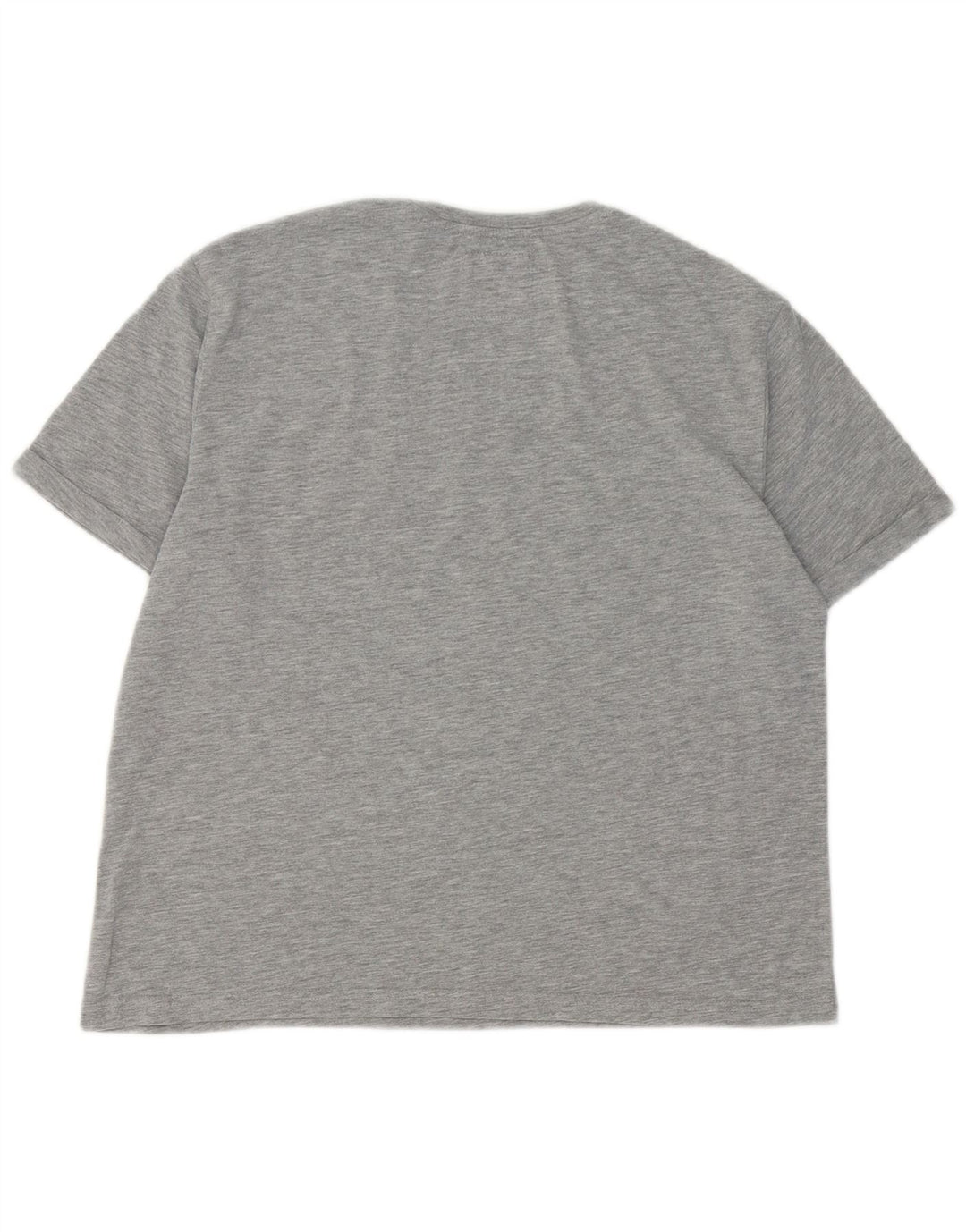 Camiseta feminina Superdry com estampa gráfica UK 12 algodão cinza médio