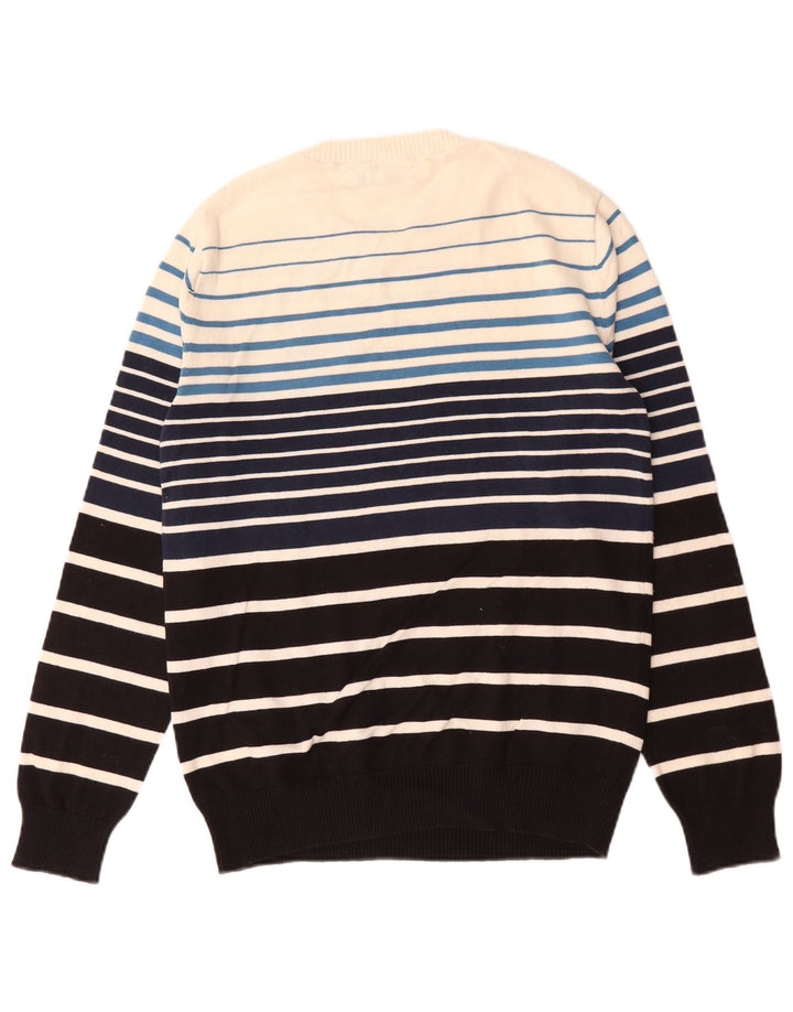 Suéter masculino Jack & Jones com gola redonda, algodão colorblock preto médio