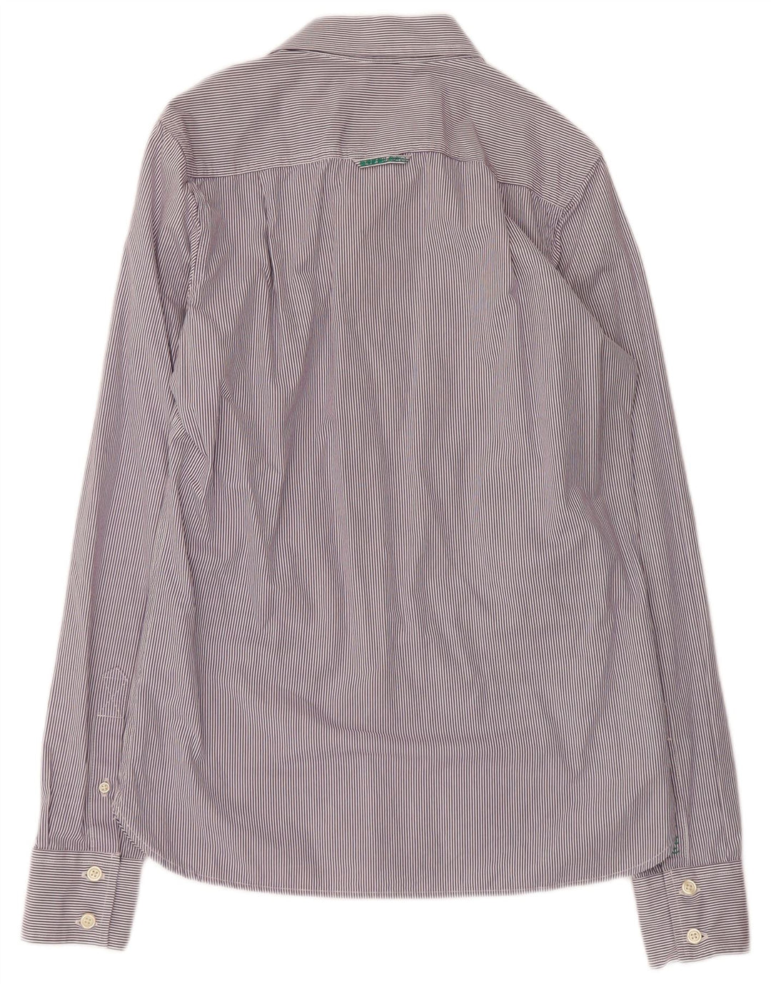 Camisa masculina SUPERDRY de algodão listrado roxo médio