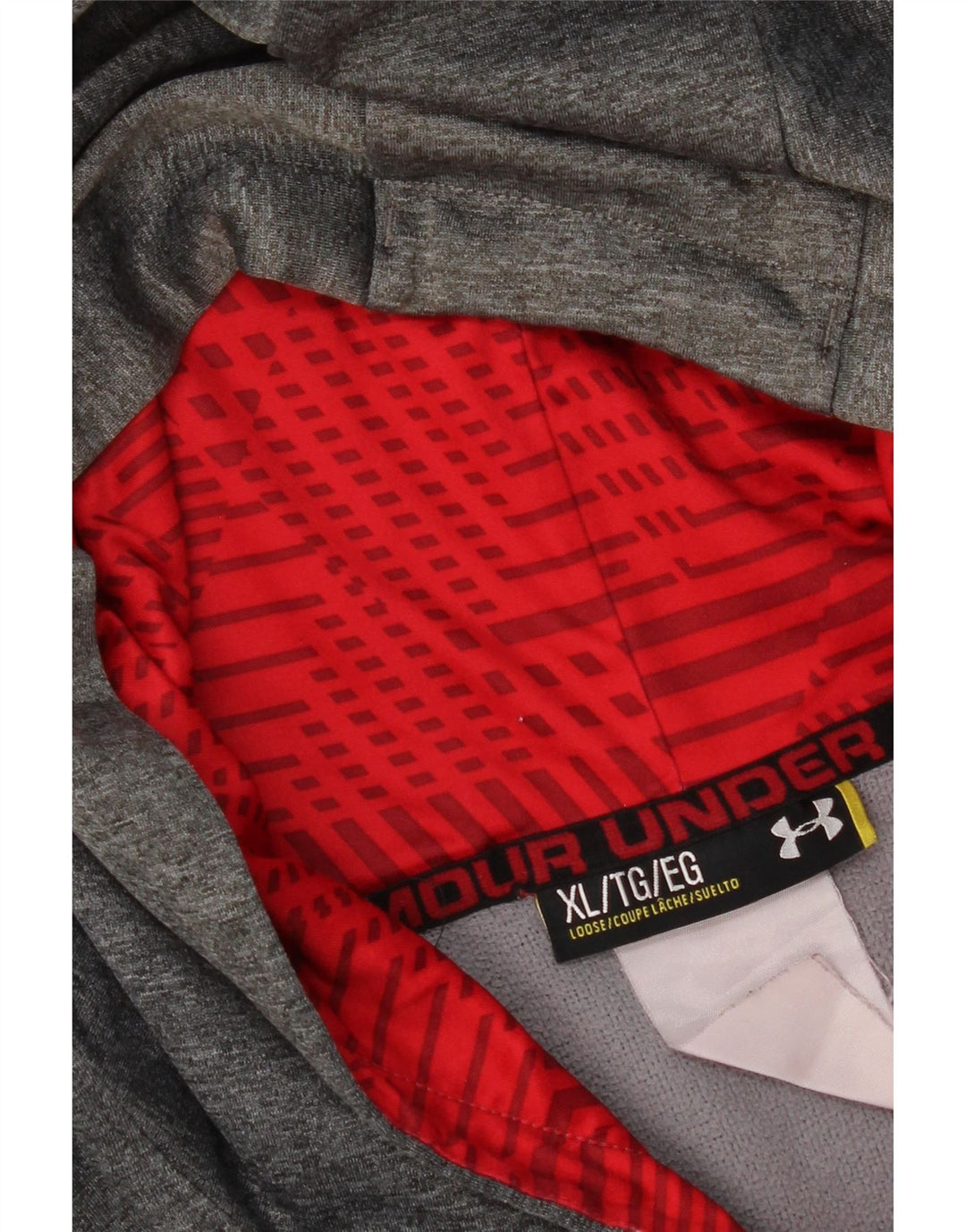 Under Armour masculino gráfico moletom com capuz XL cinza