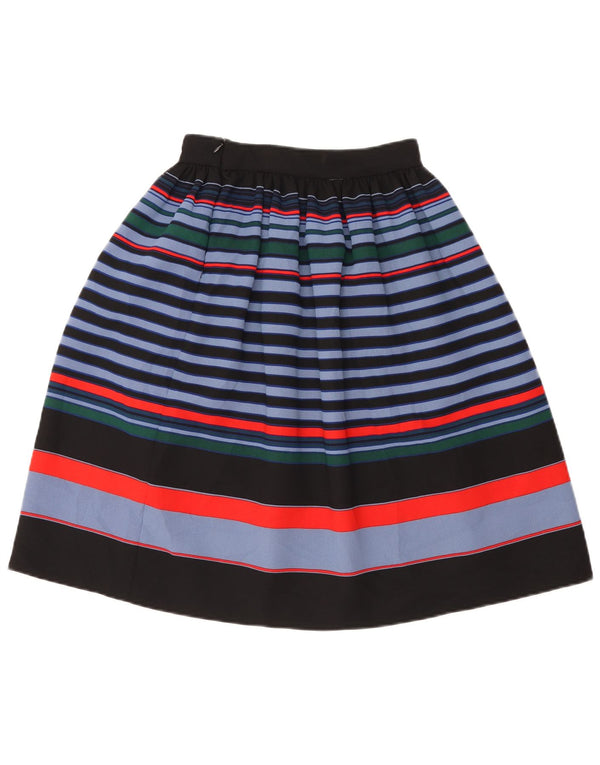 Saia feminina Zara A-Line XS W24 poliéster listrado multicolorido