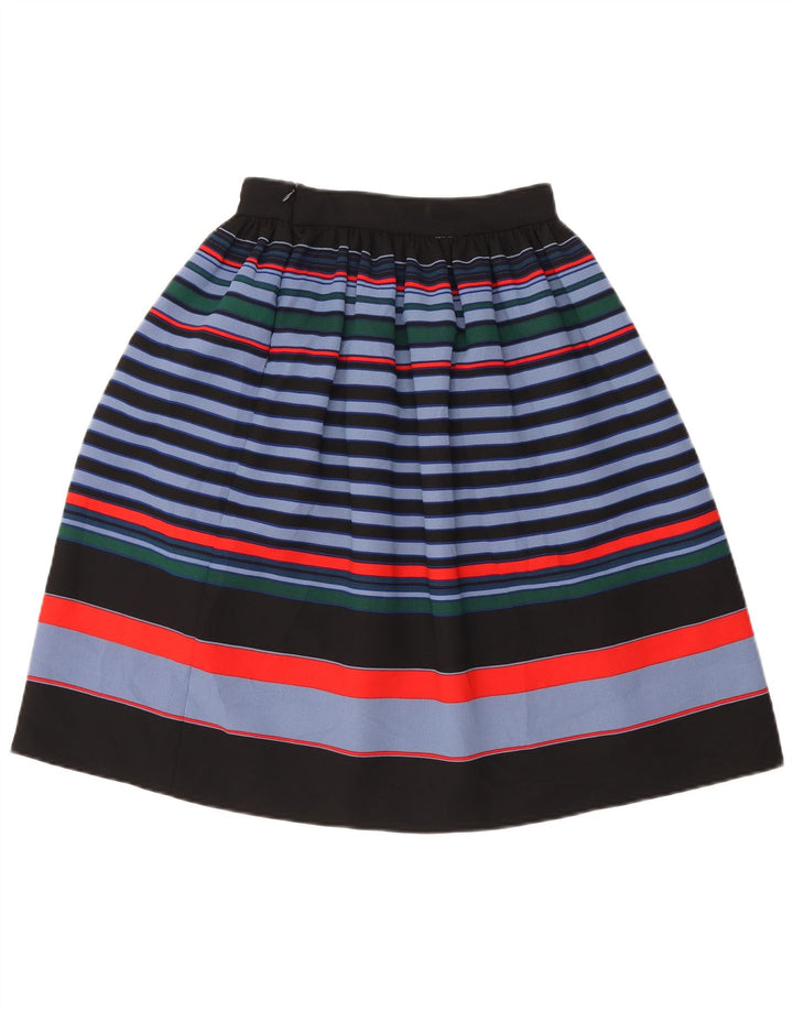 Saia feminina Zara A-Line XS W24 poliéster listrado multicolorido
