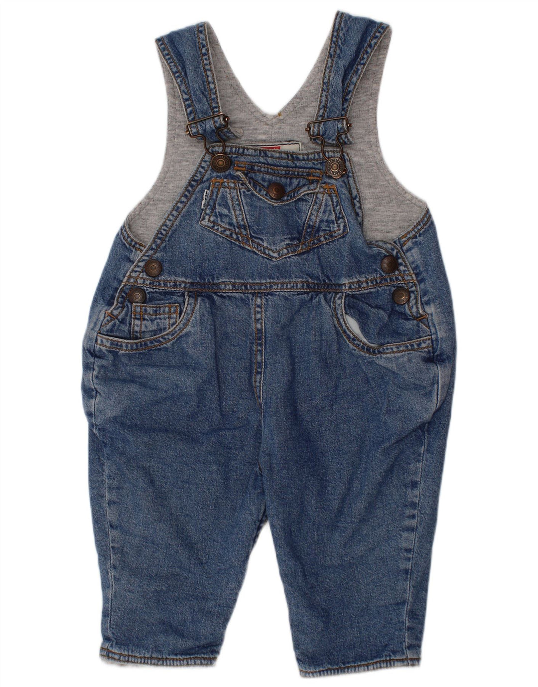 Macacão LEVI'S Baby Boys Straight Jeans 3-6 Meses W24 L8 Azul