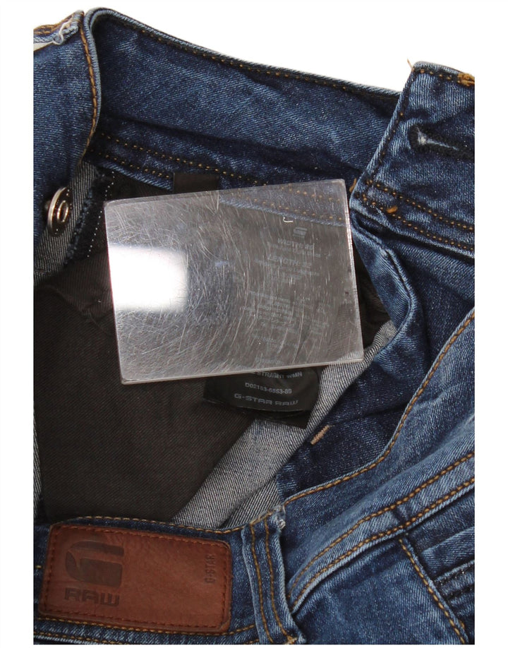 Jeans slim feminino G-Star W28 L32 algodão azul marinho