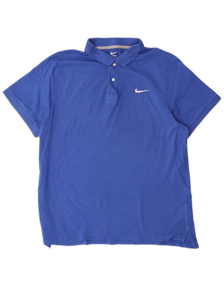 Camisa polo masculina NIKE XL azul algodão